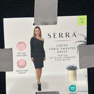 Serra Off the shoulder Black Dress M